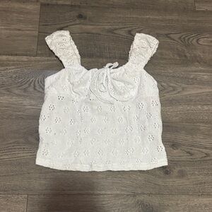 Aeropostale White Eyelet Camisole